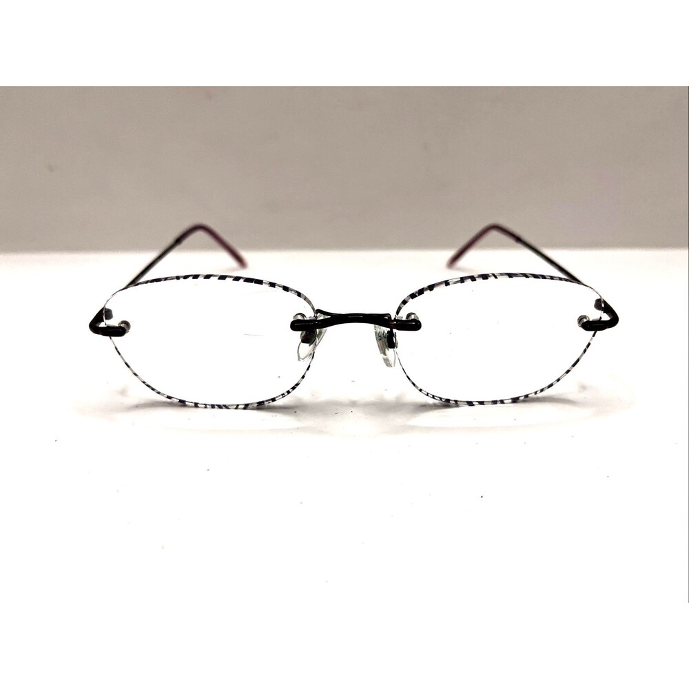 Express Yourself Reading Glasses Zoom 20946 Rimless Fashion Purple +2.50